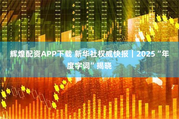 辉煌配资APP下载 新华社权威快报｜2025“年度字词”揭晓
